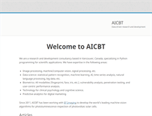 Tablet Screenshot of aicbt.com